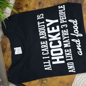 All I care about is Hockey Graphic Tee
